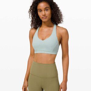 lululemon athletica Arise Bra Hazy Jade Light Blue in Size 8